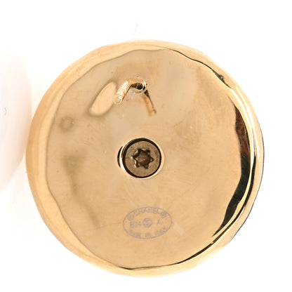 Chanel Pearl CC Turnlock Round Earrings Gold 4 of 5