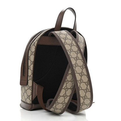 Gucci GG Supreme Monogram Calfskin Web Small Ophidia Day Backpack Beige Ebony New Acero 3 of 10