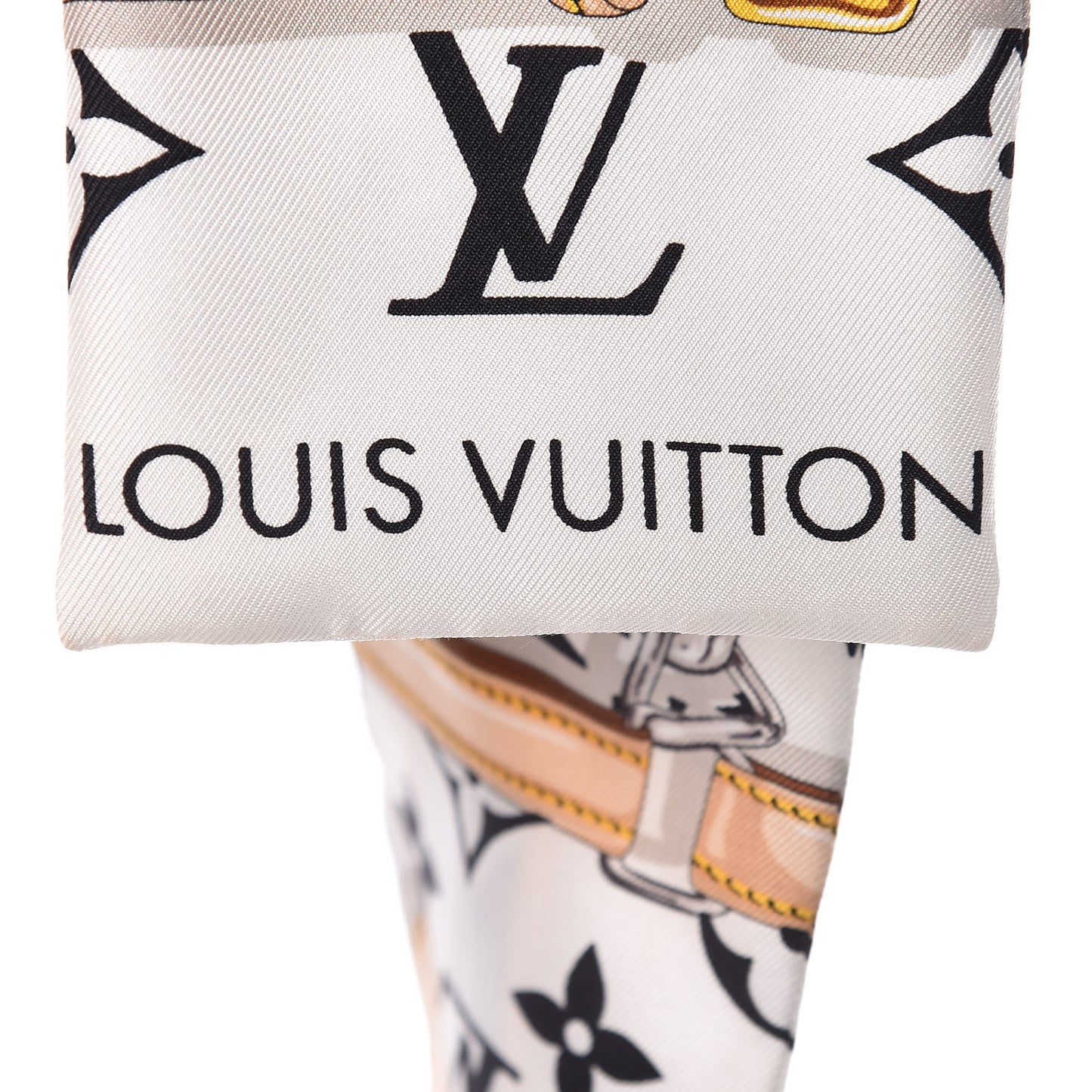 Silk Monogram Confidential Bandeau Black