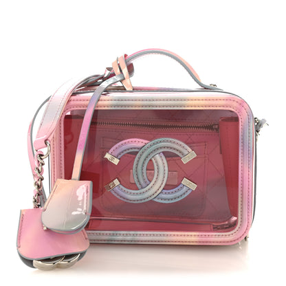 Chanel PVC Lambskin Filigree Small CC Filigree Vanity Case Pink Multicolor 1 of 10