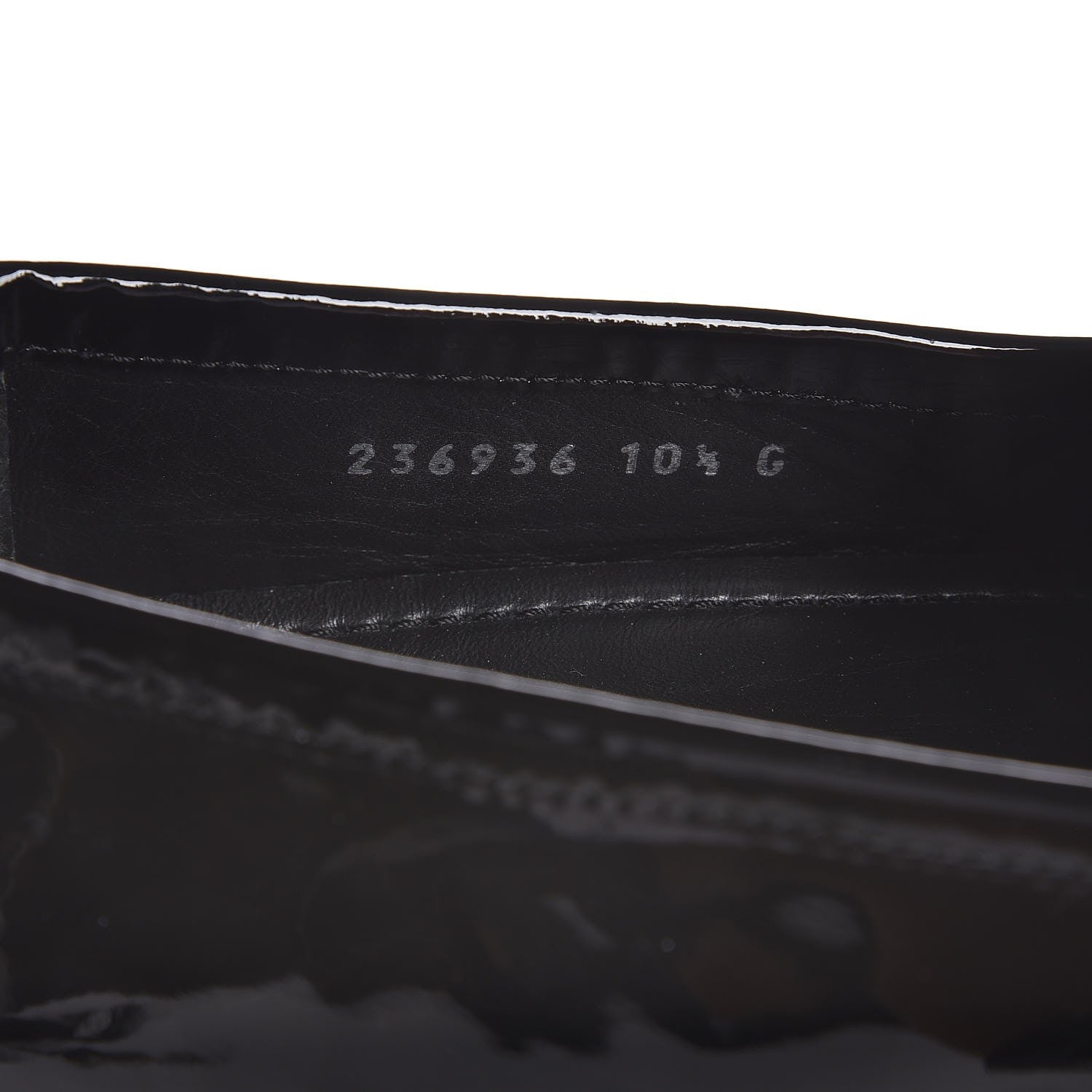 Gucci Men's Patent Horsebit Driver Loafers 10.5 Black 8 of 9