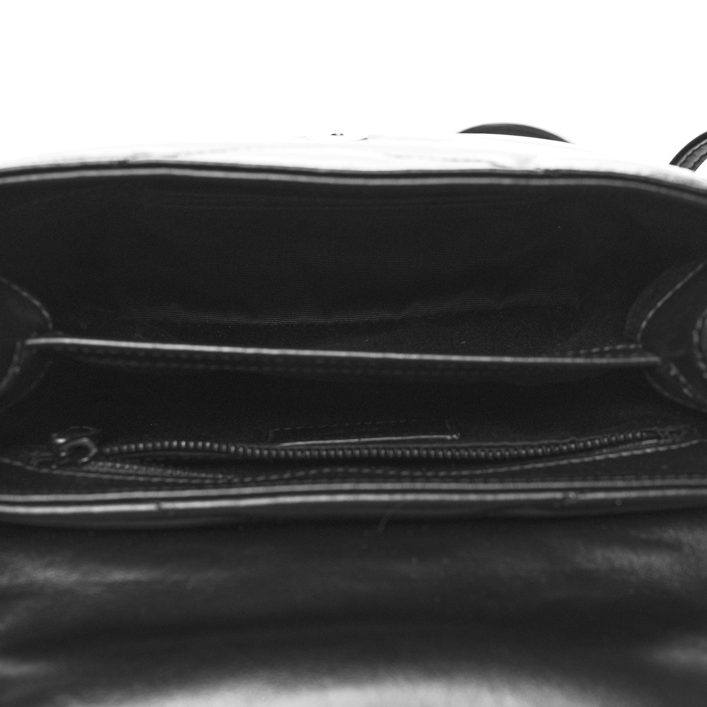 Calfskin Y Quilted Monogram Monochrome Toy Loulou Crossbody Bag Black