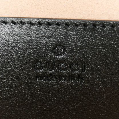 Gucci Calfskin Matelasse Aria Mini GG Marmont Shoulder Bag Black 6 of 10