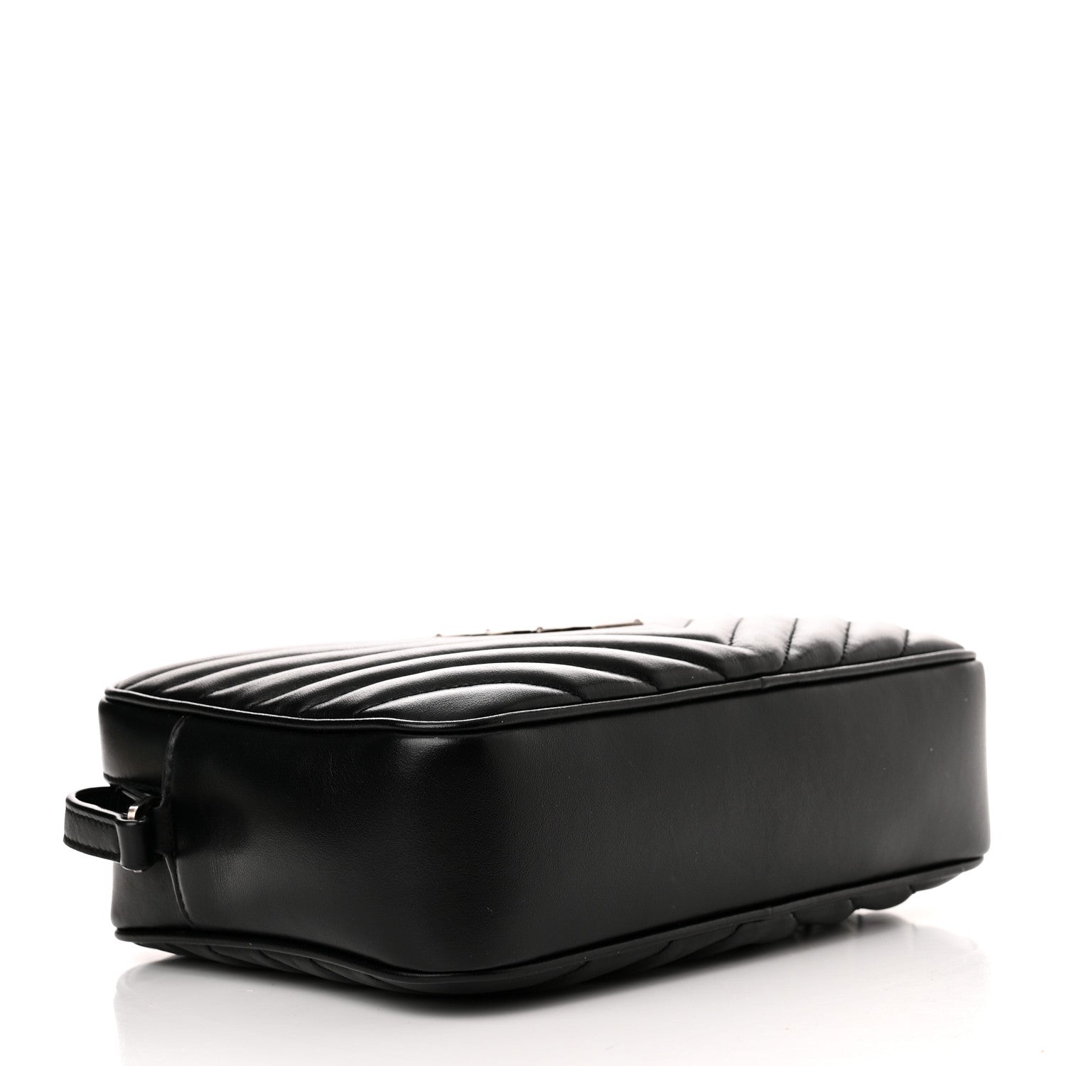 Saint Laurent Calfskin Matelasse Monogram Lou Camera Bag Black 4 of 13