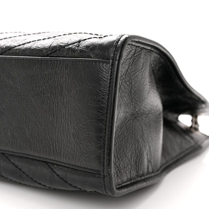 Saint Laurent Crinkled Calfskin Matelasse Monogram Niki Shoulder Bag Black 10 of 12