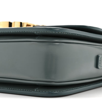 Celine Shiny Calfskin Teen Triomphe Petrol 11 of 14