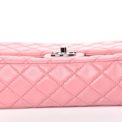 Chanel Lambskin Quilted Medium Double Flap Light Pink 7 of 10