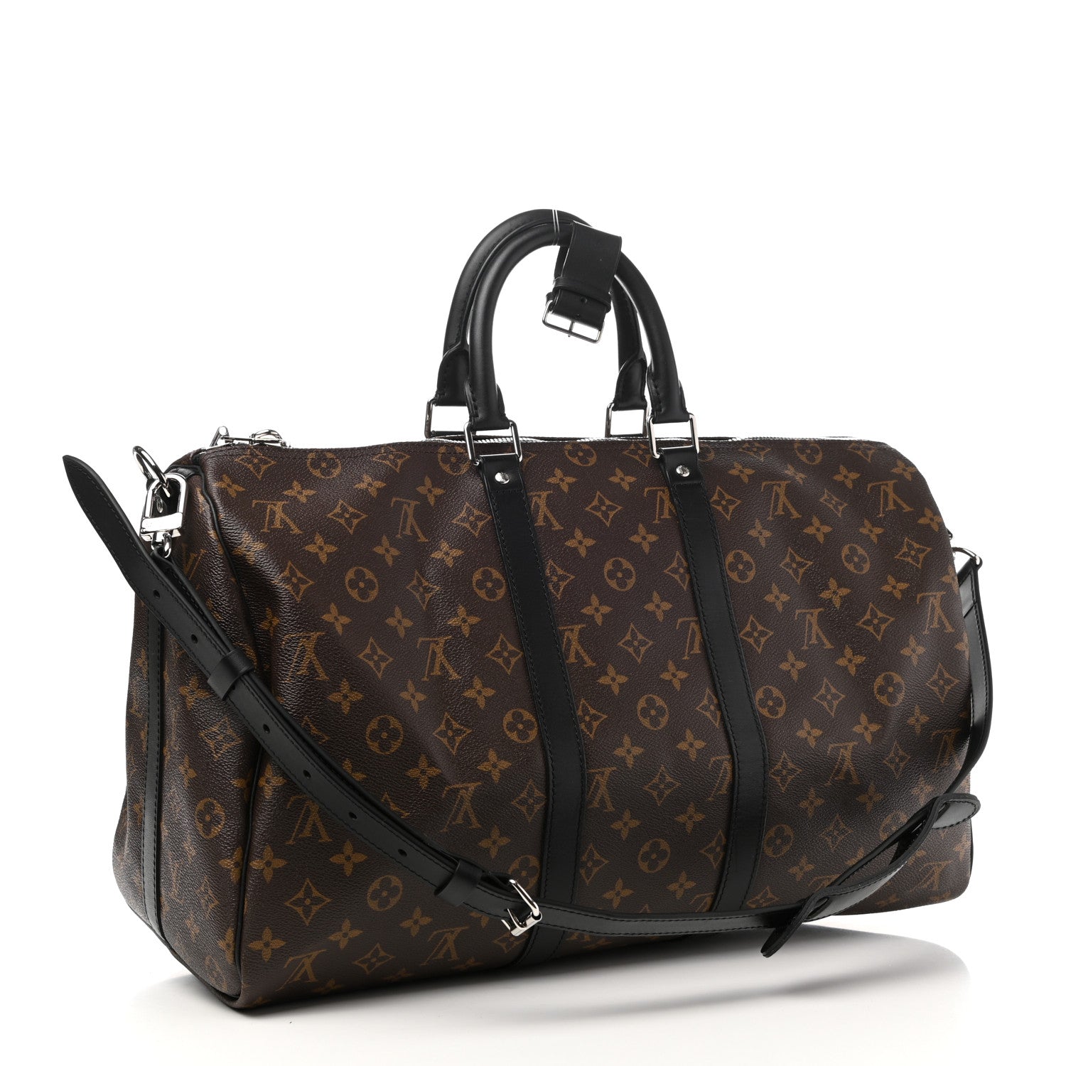 Louis Vuitton Monogram Macassar Keepall Bandouliere 45 3 of 10