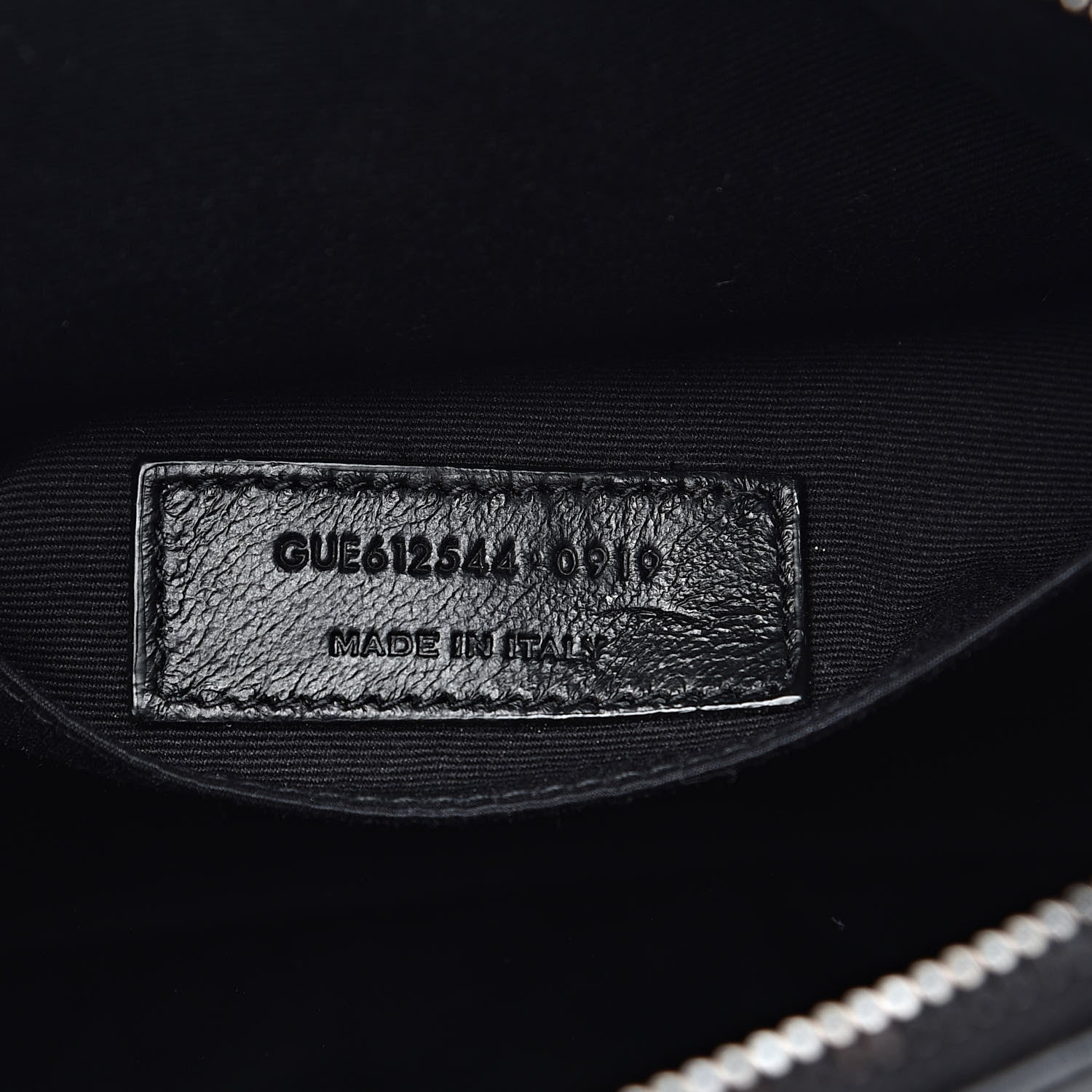Saint Laurent Calfskin Matelasse Monogram Lou Camera Bag Black 7 of 10
