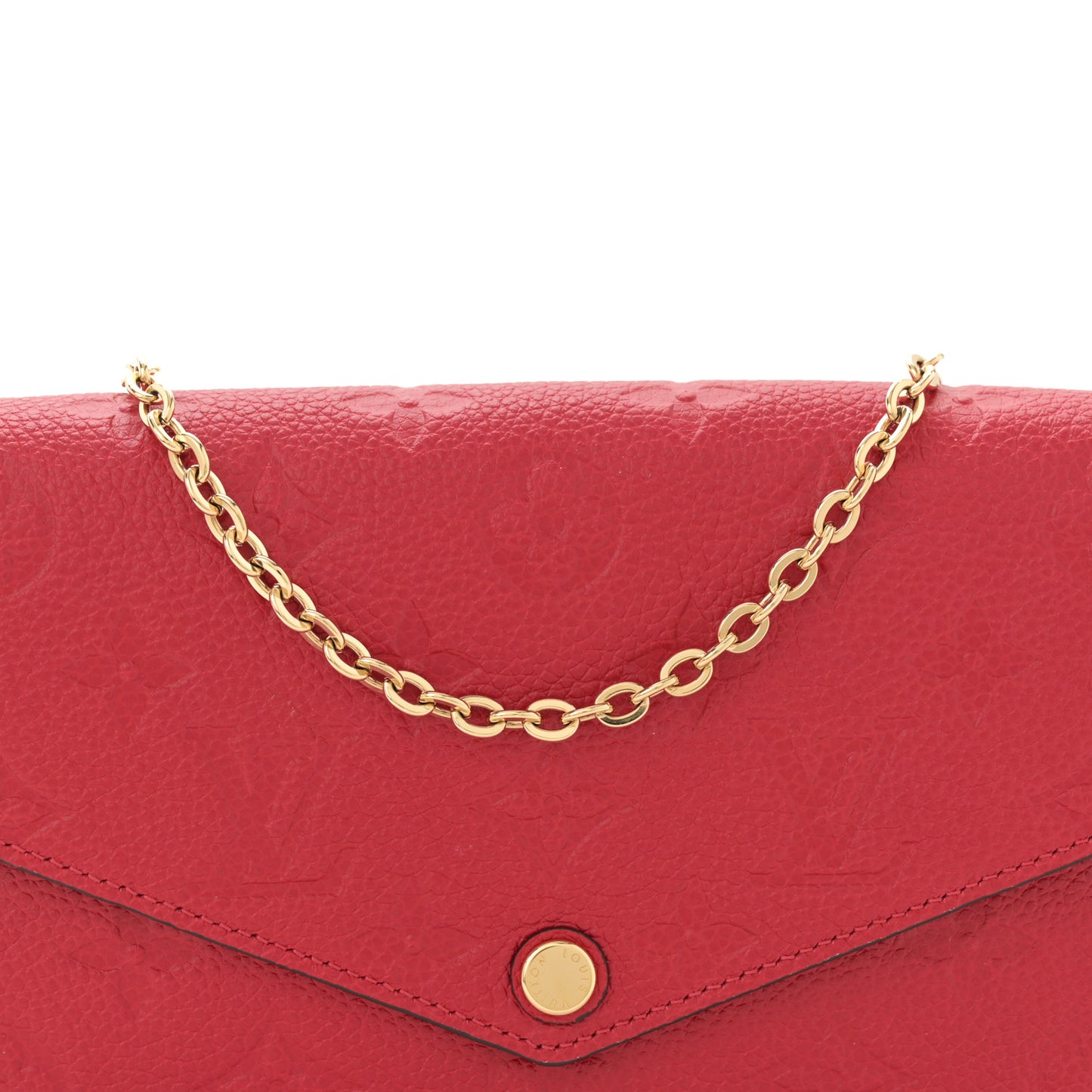 Empreinte Pochette Felicie Chain Wallet Scarlet