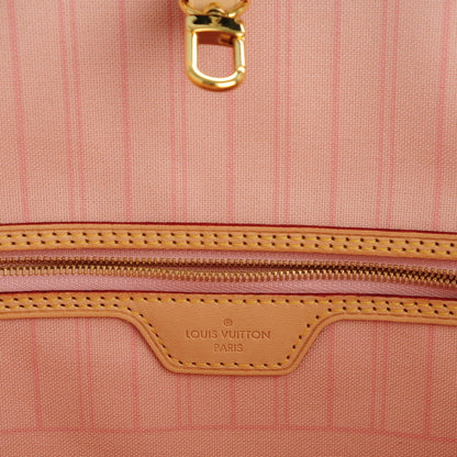 Louis Vuitton Damier Azur Neo Neverfull MM Rose Ballerine 8 of 9