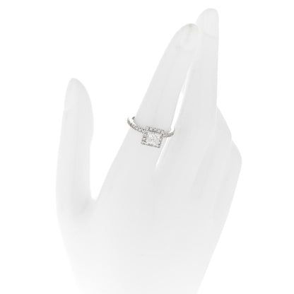 Parker & West by FASHIONPHILE 18K White Gold Diamond .96ctw Princess Cut Engagement Ring  52 6 2 of 10