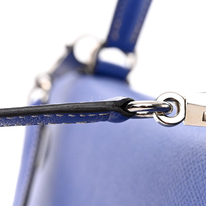 Hermes Epsom Candy Kelly Retourne 32 Bleu Electrique Mykonos 13 of 13