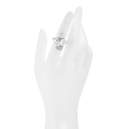 Bulgari 18K White Gold Diamond Cicladi Ring 53 6.25 2 of 5