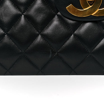 Chanel Lambskin Quilted XL Jumbo Single Flap Black 21 of 23