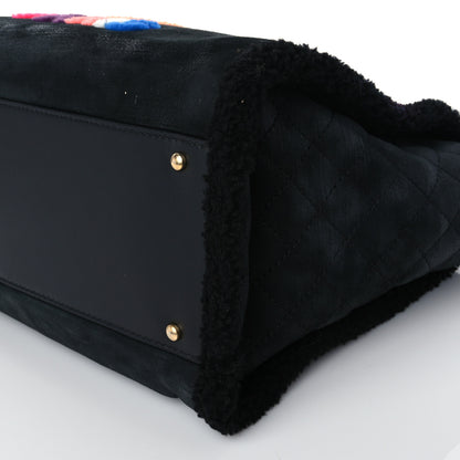 Chanel Shearling Medium Deauville Tote Black 8 of 8