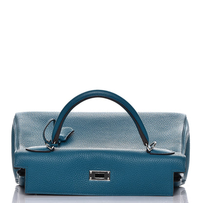 Hermes Togo Kelly Retourne 32 Bleu Izmir 26 of 35