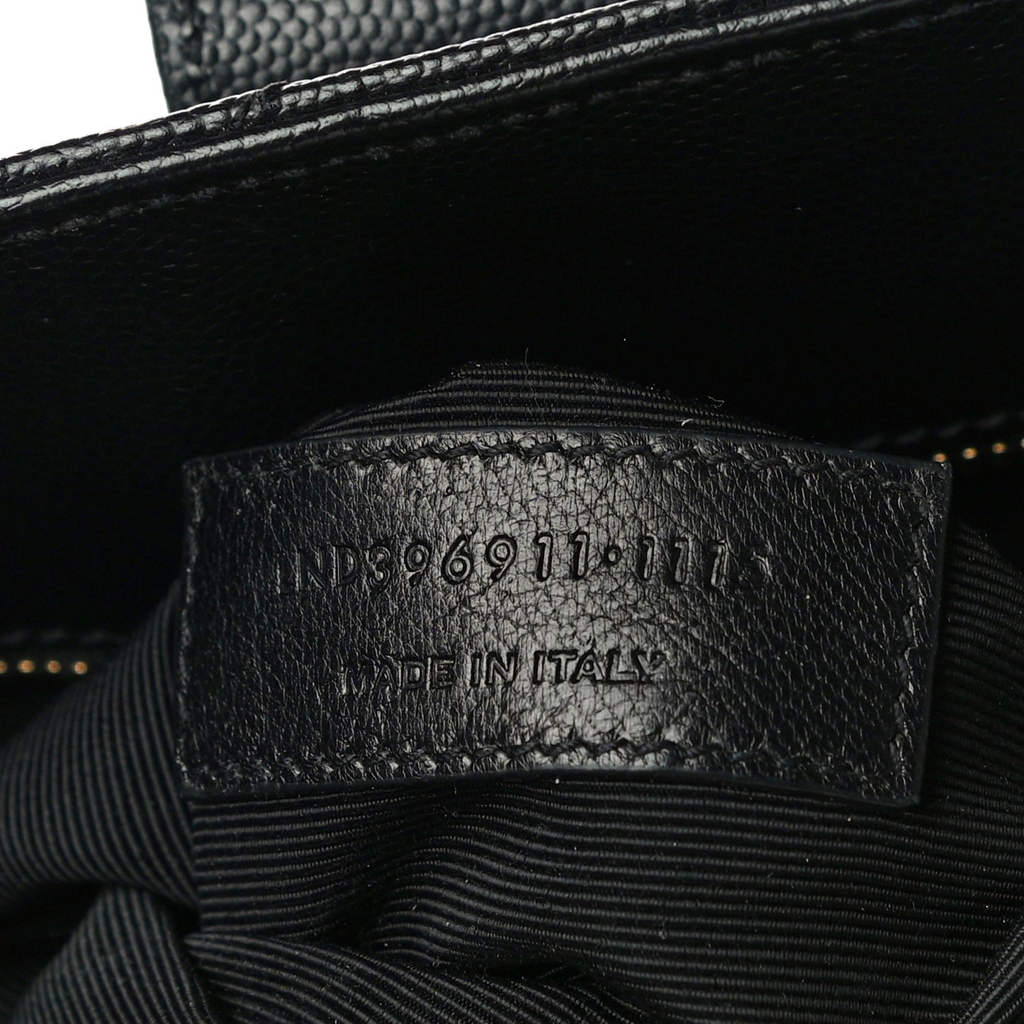 Grain De Poudre Matelasse Chevron Monogram Shopping Bag Black