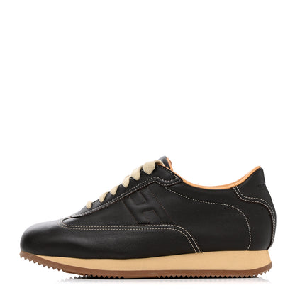 Hermes Calfskin Womens Quick Sneakers 38 Brown 1 of 10