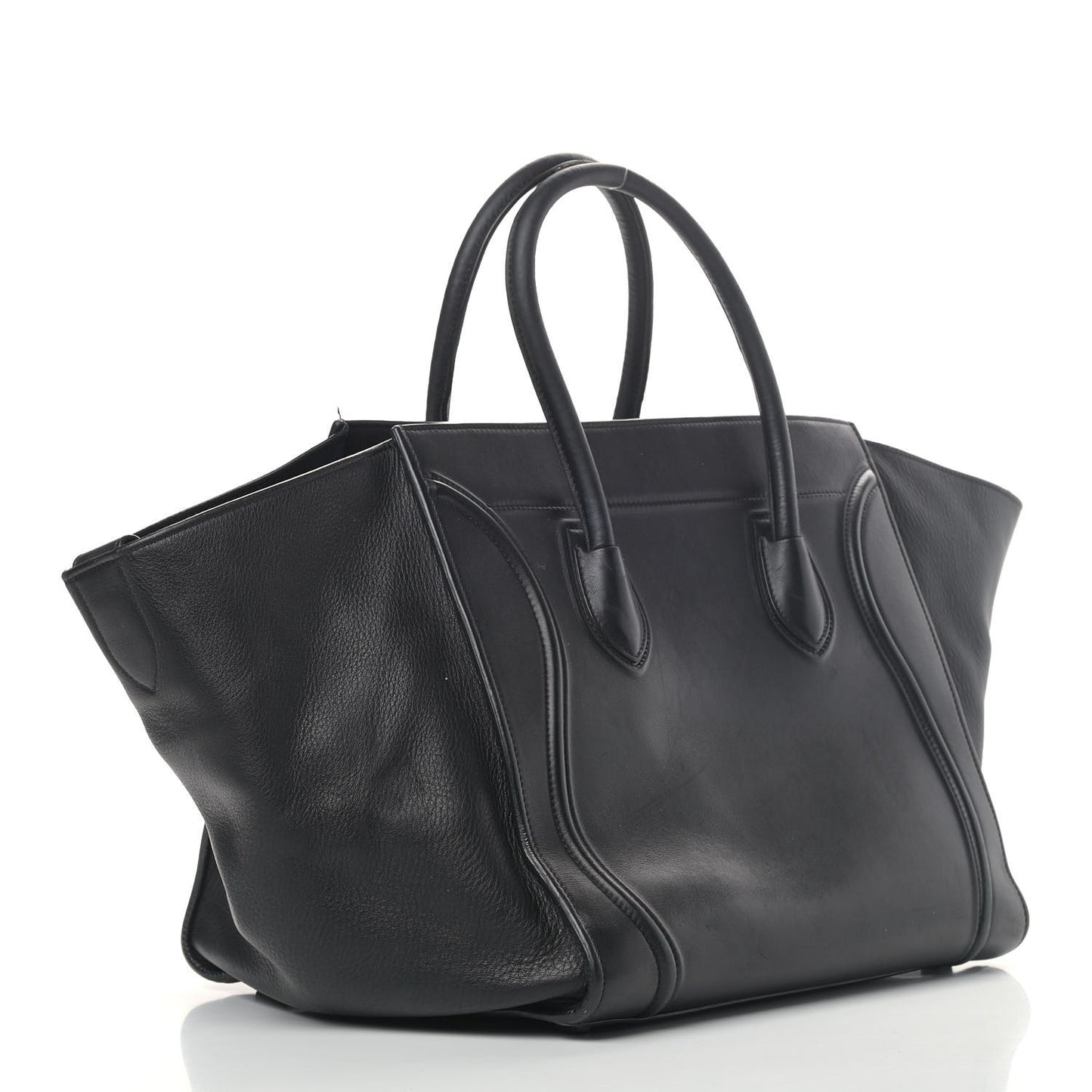 Supple Calfskin Medium Phantom Luggage Black