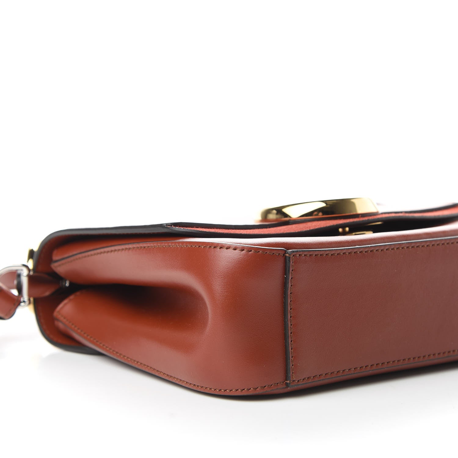 Chloe Calfskin Small C Double Carry Sepia Brown 5 of 9