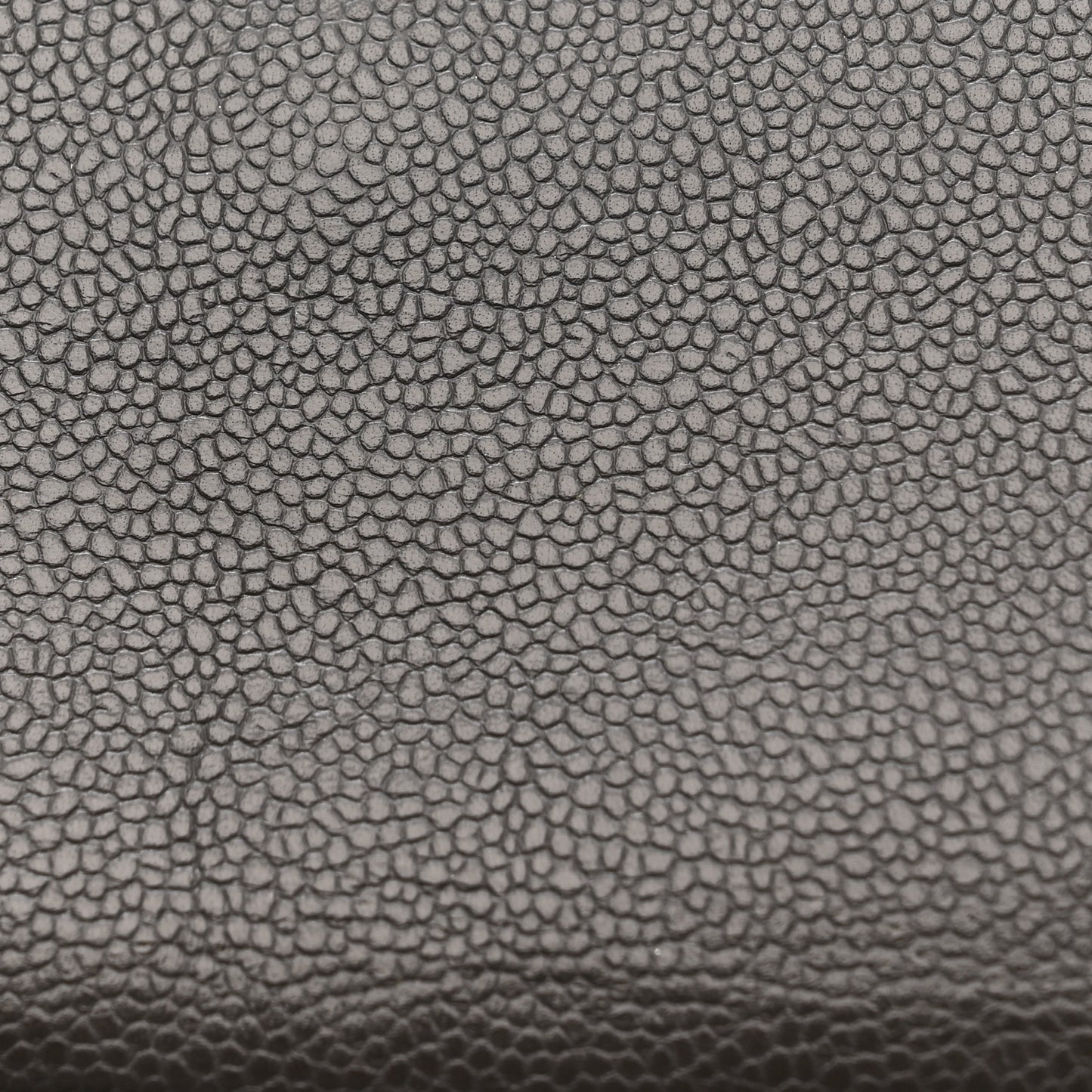Caviar Quilted Jumbo Double Flap Grey