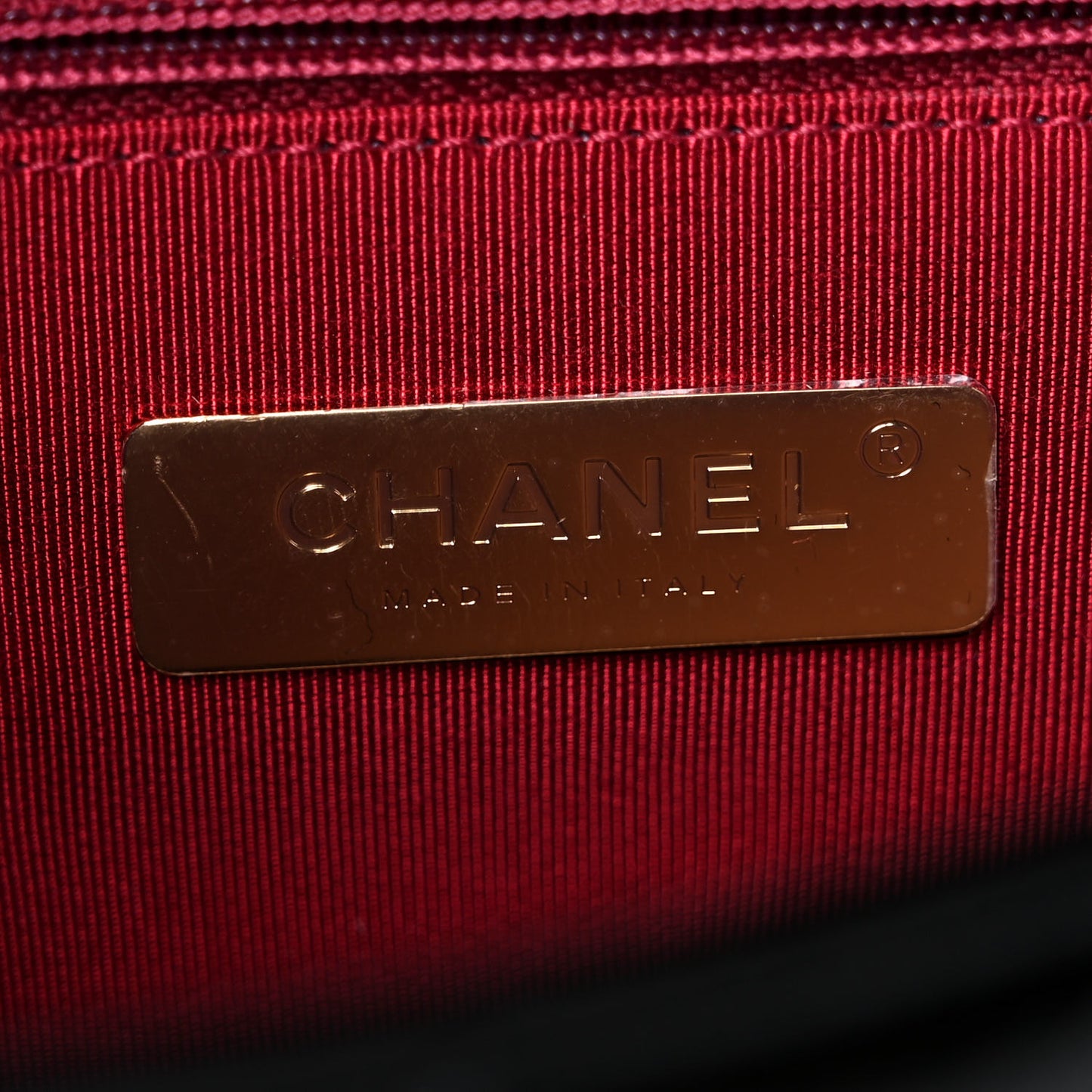Shiny Crumpled Calfskin Quilted Medium Chanel 19 Flap Black