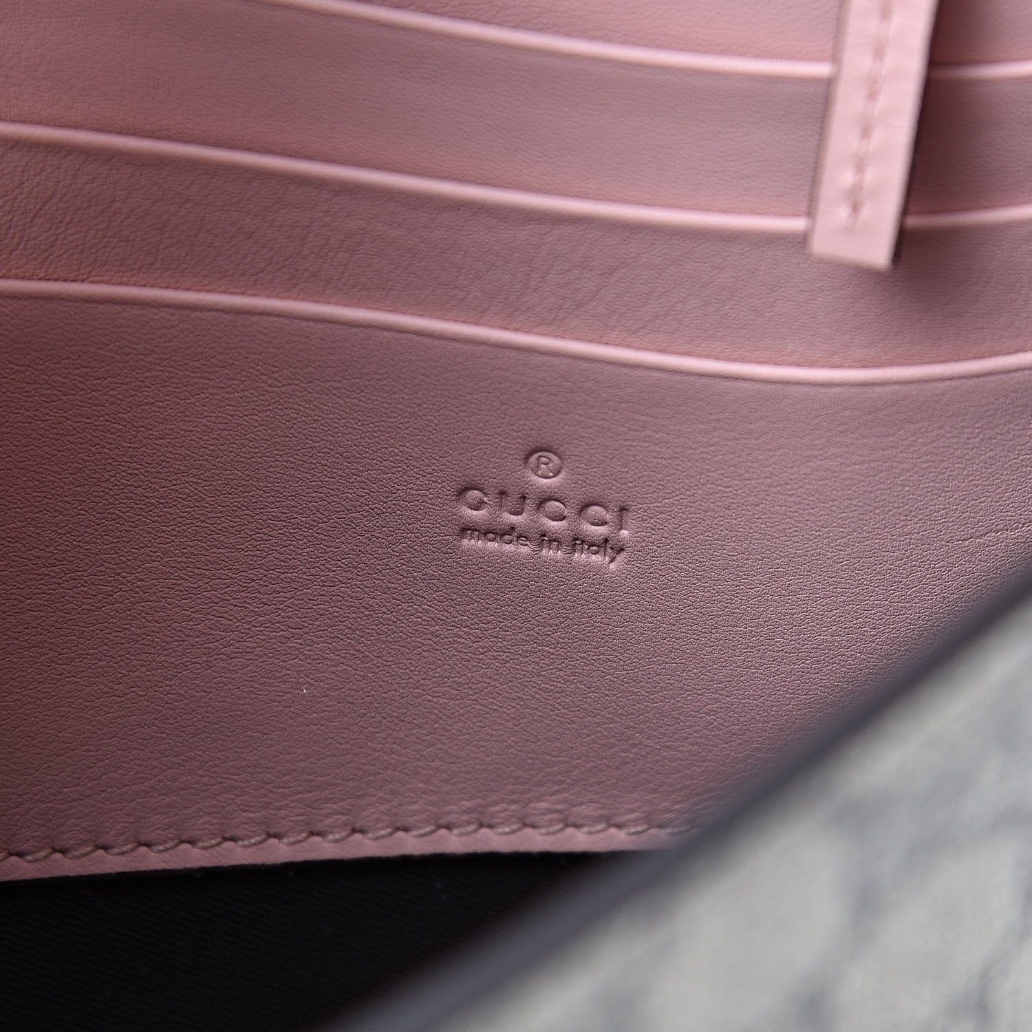 Gucci GG Supreme Monogram Calfskin Padlock Clutch Beige Perfect Pink 6 of 8