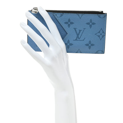 Louis Vuitton Taigarama Coin Card Holder Denim 2 of 6