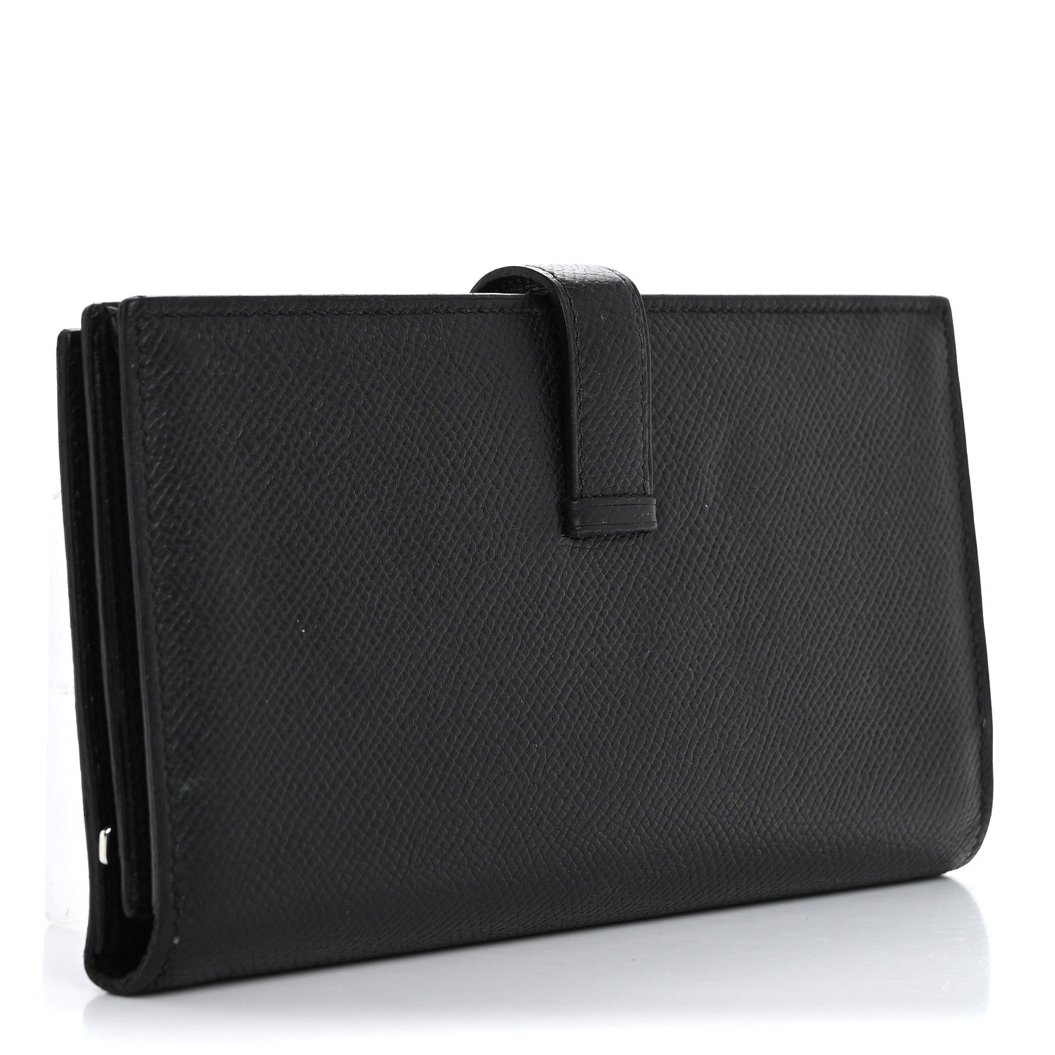 Hermes Epsom Bearn Gusset Wallet Black 3 of 14