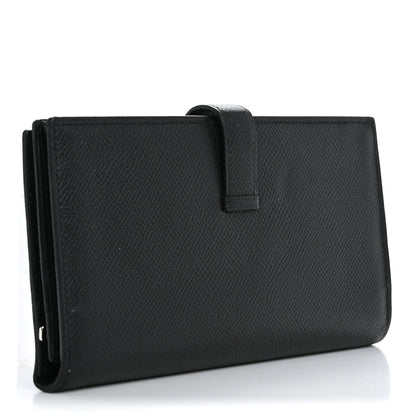 Hermes Epsom Bearn Gusset Wallet Black 3 of 14