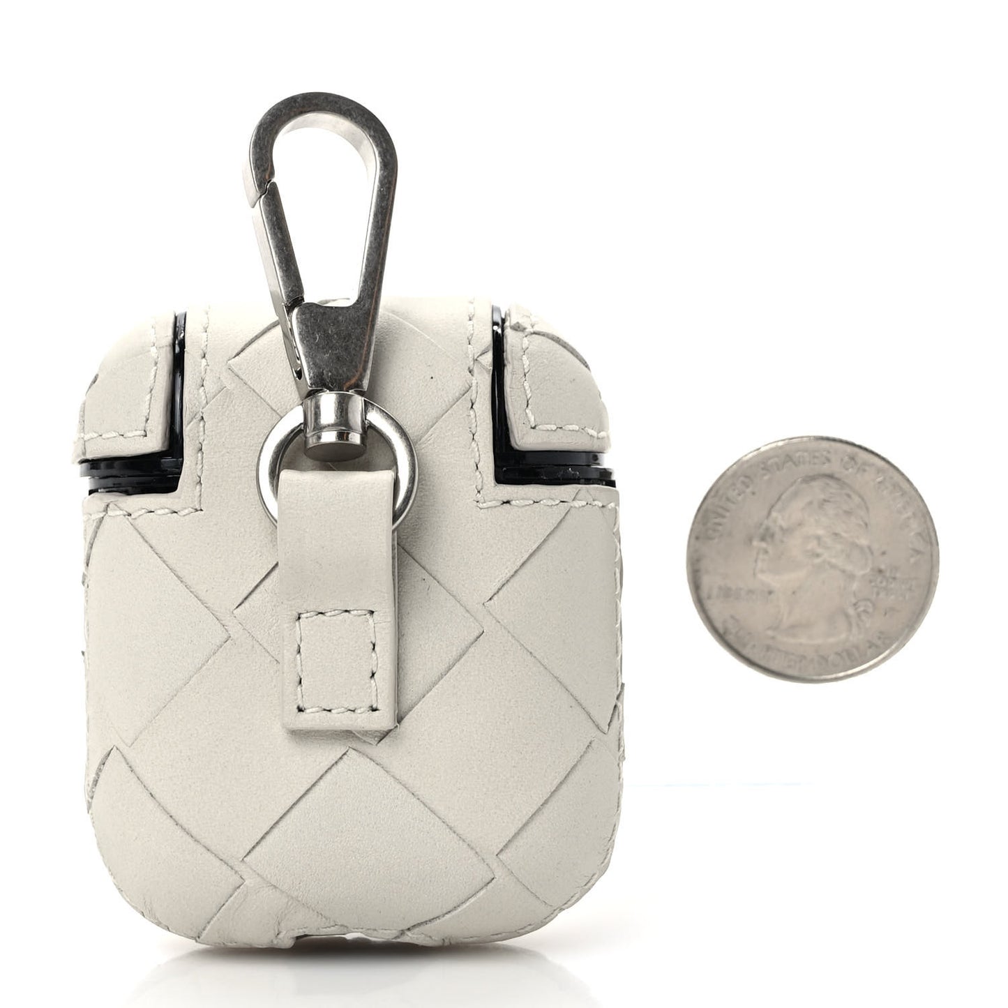 Nappa Intrecciato Airpods Case White