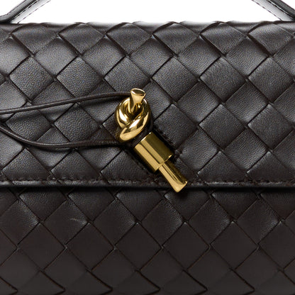 Bottega Veneta Nappa Intrecciato Long Andiamo Top Handle Clutch Fondant 8 of 11