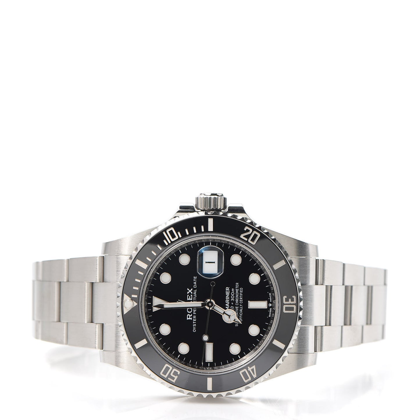 Stainless Steel 41mm Oyster Perpetual Submariner Date Watch Black 126610LN