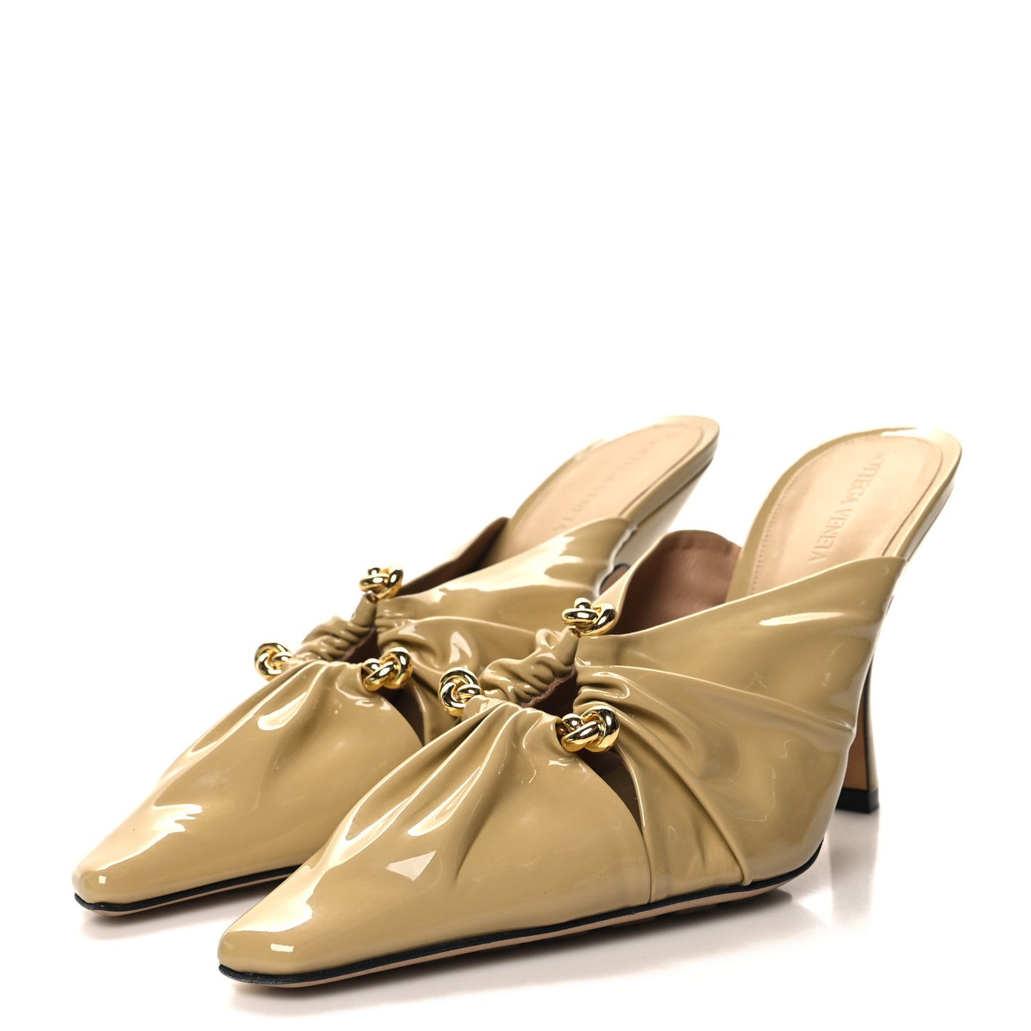 Patent Bunnie Mule Pumps 40.5 Cane Sugar