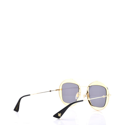 Gucci Round Frame Sylvie Web Sunglasses GG0105S Black 4 of 9