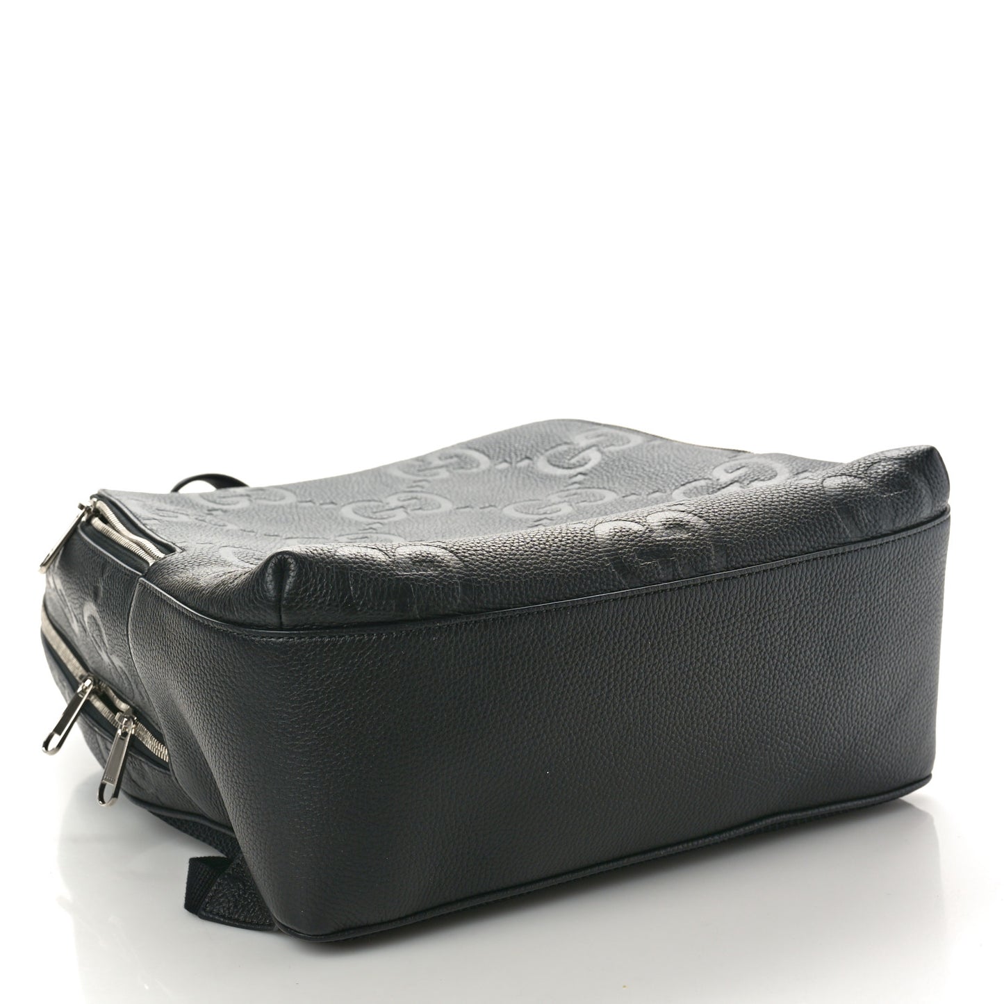 Calfskin Jumbo GG Embossed Large Backpack Black