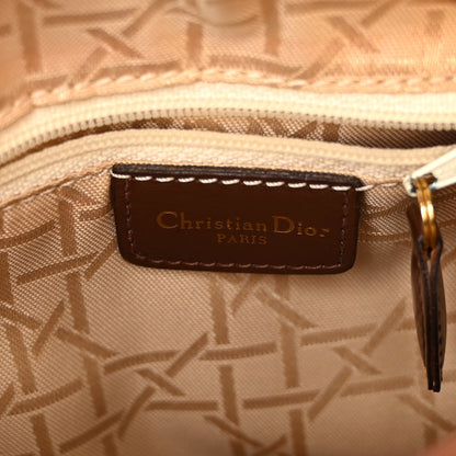 Christian Dior Nylon Cannage Medium Lady Dior Brown 6 of 12