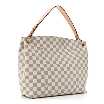 Louis Vuitton Damier Azur Graceful PM Rose Ballerine 3 of 10