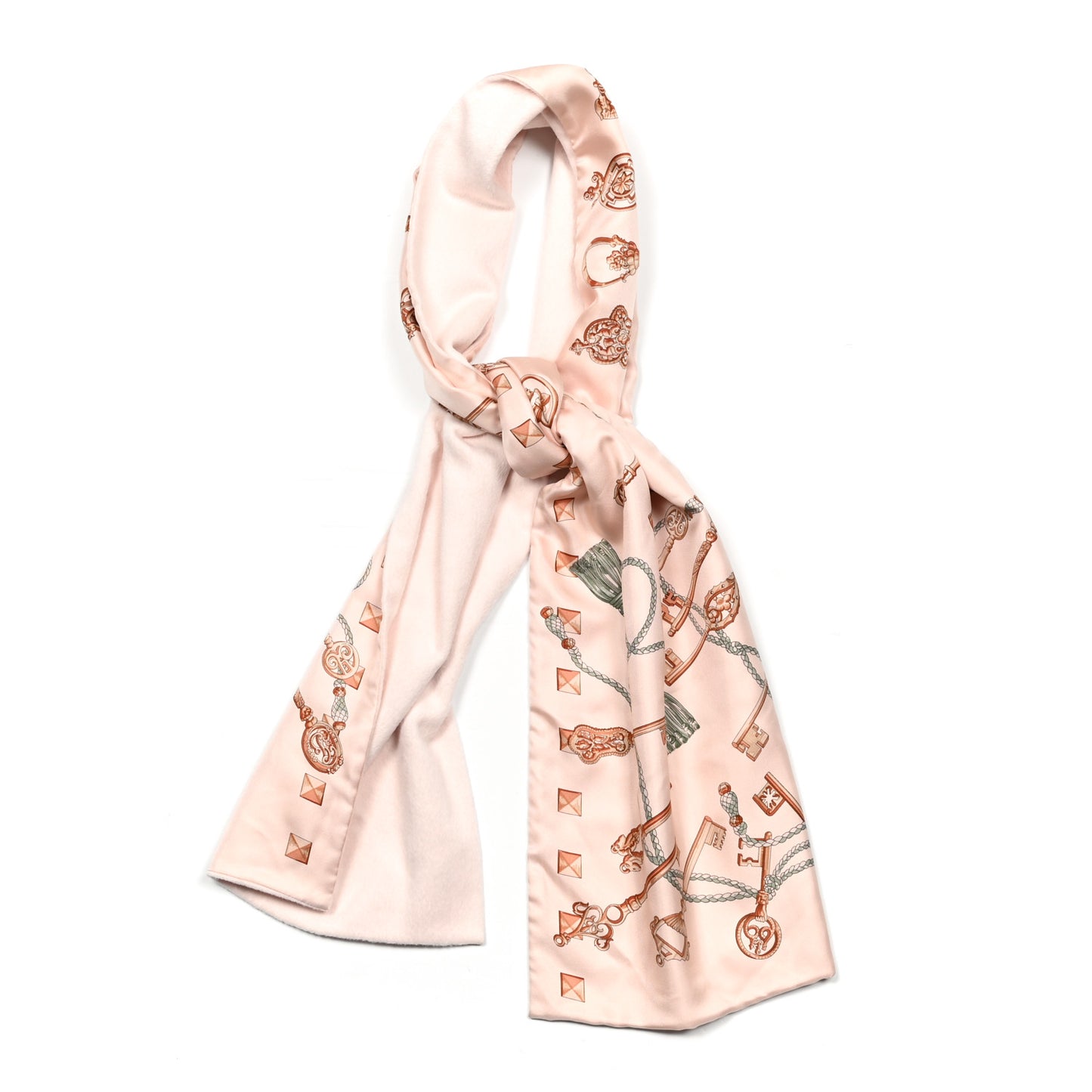 Silk Angora Les Cles A Pois Scarf
