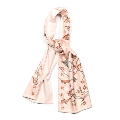 Hermes Silk Angora Les Cles A Pois Scarf 1 of 3