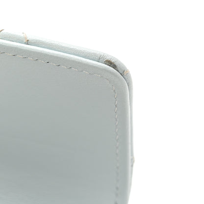Chanel Lambskin Quilted Pearl CC Chanel Flap Card Holder Light Blue 9 of 9