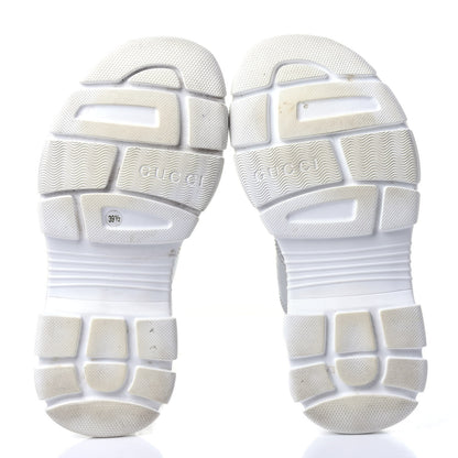Gucci Metallic Nappa Aguru Slide Sandals 39.5 Argent Great White 7 of 10