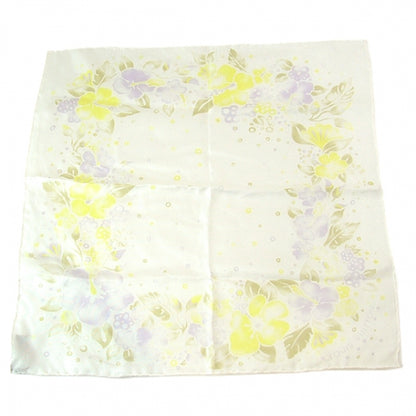 Louis Vuitton Silk Scarf Flowers White 1 of 6