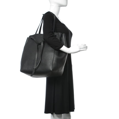 Celine Soft Grained Calfskin Medium Belt Cabas Phantom Black 2 of 9