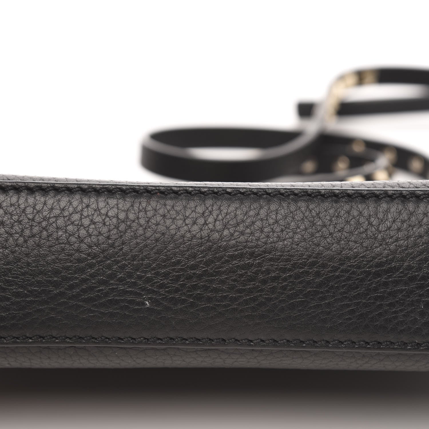 Valentino Garavani Pebbled Calfskin Medium Rockstud Flip Lock Crossbody Bag Black 9 of 14