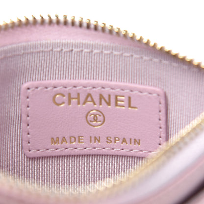 Chanel Caviar Quilted CC Zip Card Holder Light Pink 6 of 8