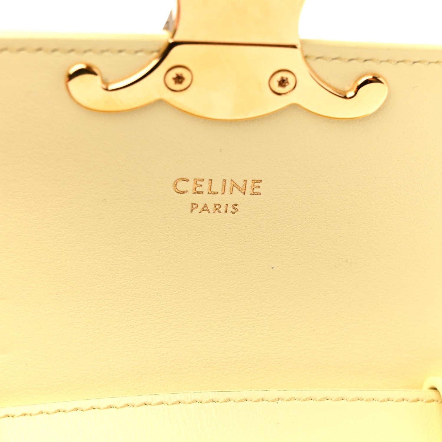 Celine Shiny Calfskin Mini Triomphe Pollen 6 of 9