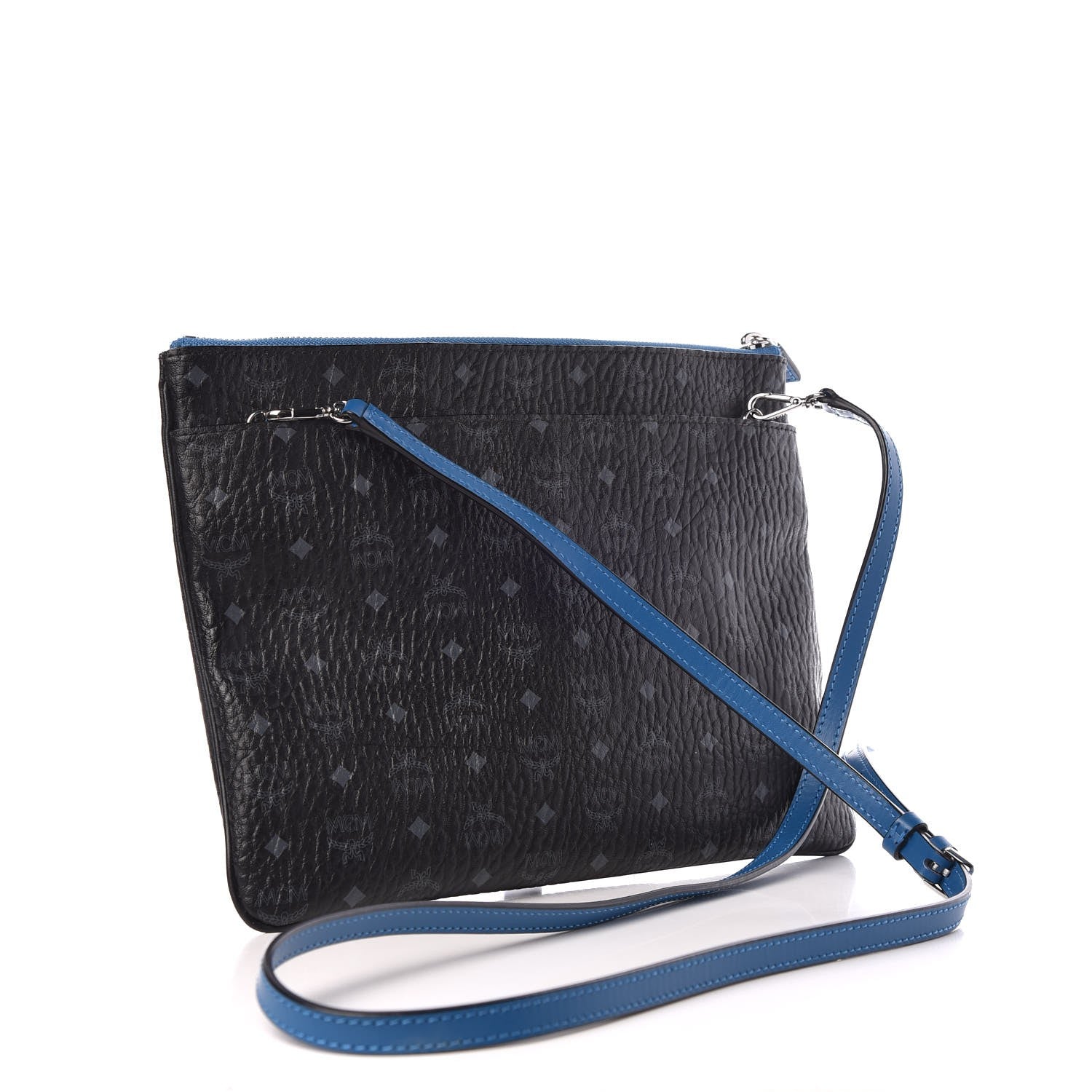 MCM Visetos Medium Crossbody Pouch Black 3 of 7