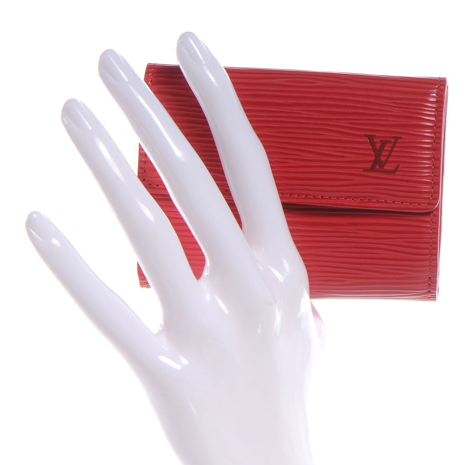 Louis Vuitton Epi Ludlow Wallet Red 2 of 7